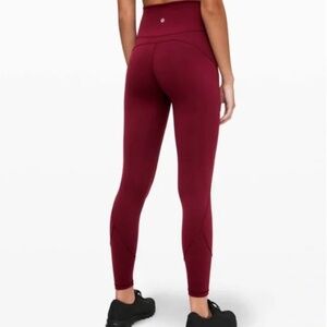 Lululemon In Movement Tight 25" *Everlux
Deep Rouge size 8